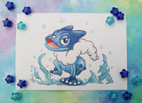 Postal Frogadier postcard