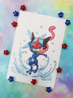 Print Greninja Ash lámina A5