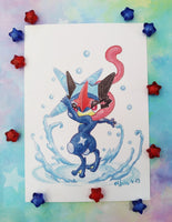 Print Greninja Ash lámina A5