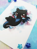 Postal Mega Charizard X postcard