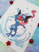 Print Greninja Ash lámina A5