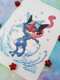 Print Greninja Ash lámina A5