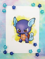 Print Wartortle lámina A5