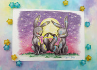 Postal Umbreon Moon postcard