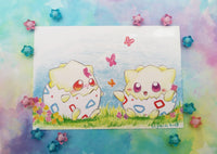 Postal Togepis postcard