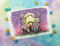 Postal Umbreon Moon postcard