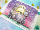 Postal Umbreon Moon postcard
