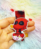 Cute baby Deadpool magnetic bookmark marcapáginas magnético