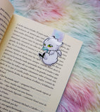 Cute white Nightlight Magnetic Bookmark Marcapáginas magnético
