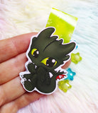 Cute Toothless Desdentado magnetic bookmark marcapáginas magnético