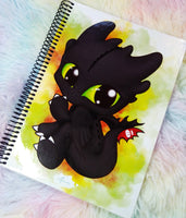 Cute Toothless Desdentado notebook cuaderno A5