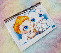 Cute Hercules and Pegasus notebook cuaderno A5