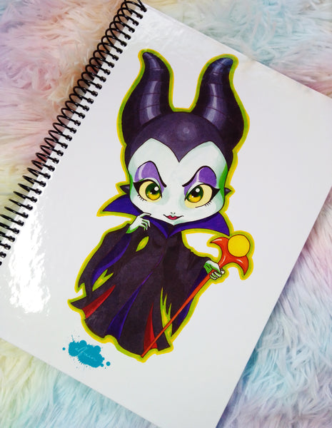 Cute Maleficent notebook cuaderno A5