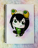 Cute Tsuyu notebook cuaderno A5