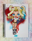 Cute Harley Quinn notebook cuaderno A5