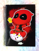Cute Deadpool notebook cuaderno A5