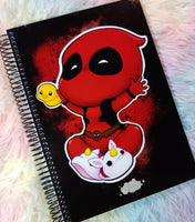 Cute Deadpool notebook cuaderno A5