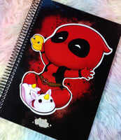 Cute Deadpool notebook cuaderno A5