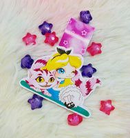 Alice and Cheshire magnetic bookmark marcapáginas magnético