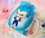 SS Blue Vegeta cute mug taza