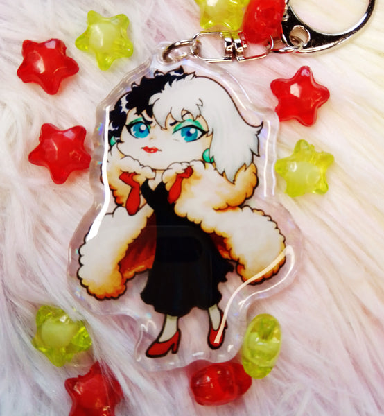 Cute Cruella Keychain LLavero