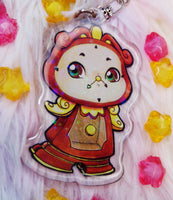 Cute Ding Dong Cogsworth Keychain LLavero