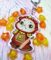 Cute Ding Dong Cogsworth Keychain LLavero