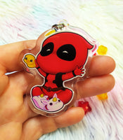 Cute Deadpool Keychain LLavero