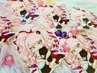 Cute Junko and Monokuma Pegatina Sticker