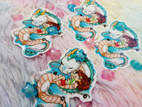 Cute Haku and Chihiro Pegatina Sticker
