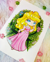 Postal Aurora cute postcard