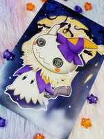 Postal Halloween Mimikyu cute postcard