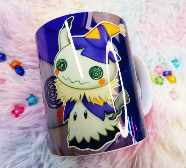 Cute Mimikyu Halloween mug taza