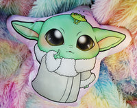 Cojín de peluche Baby Yoda Plush Pillow