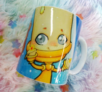 Cute mug taza Cogsworth and Lumiere y Ding Dong