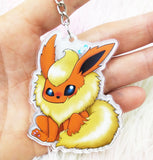 Cute Flareon Keychain LLavero