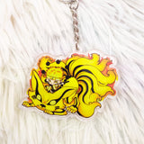 Cute Naruto and Kurama Six path Keychain LLavero