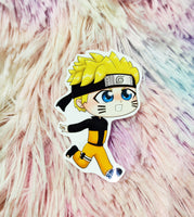 Cute Naruto running Pegatina Sticker
