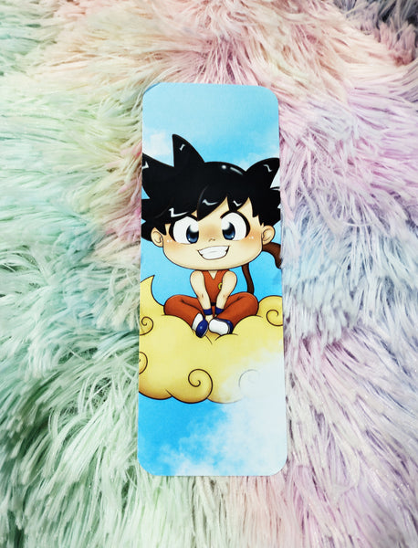 Cute child Goku on Kinton cloud Bookmark Marcapáginas