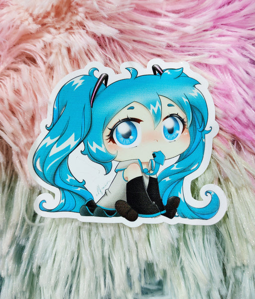Cute Miku Pegatina Sticker