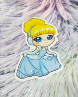 Cute Cinderella Pegatina Sticker
