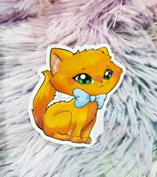 Cute Cat Toulouse Pegatina Sticker