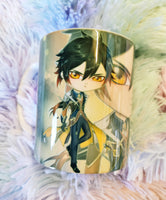 Cute Zhongli mug taza