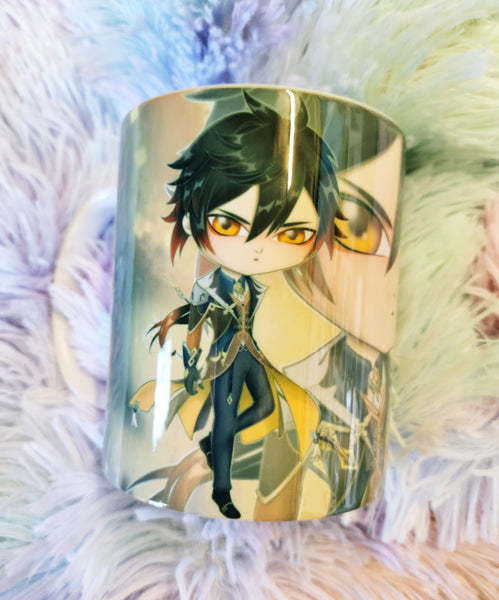 Cute Zhongli mug taza