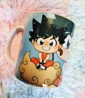 Baby Goku on Kinton cloud mug taza