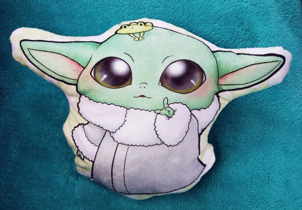 Mini Plush pillow baby Yoda Cojín de peluche 32cm