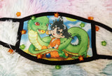 Mascarilla Face Mask Goku and Shenlong