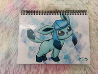 Glaceon cuaderno A5 notebook