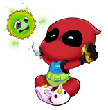 Cute Deadpool Keychain LLavero PREORDER PREPEDIDO