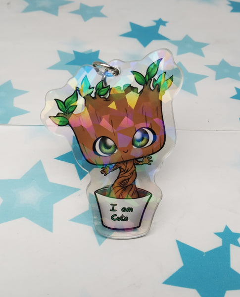 Llavero Groot holo